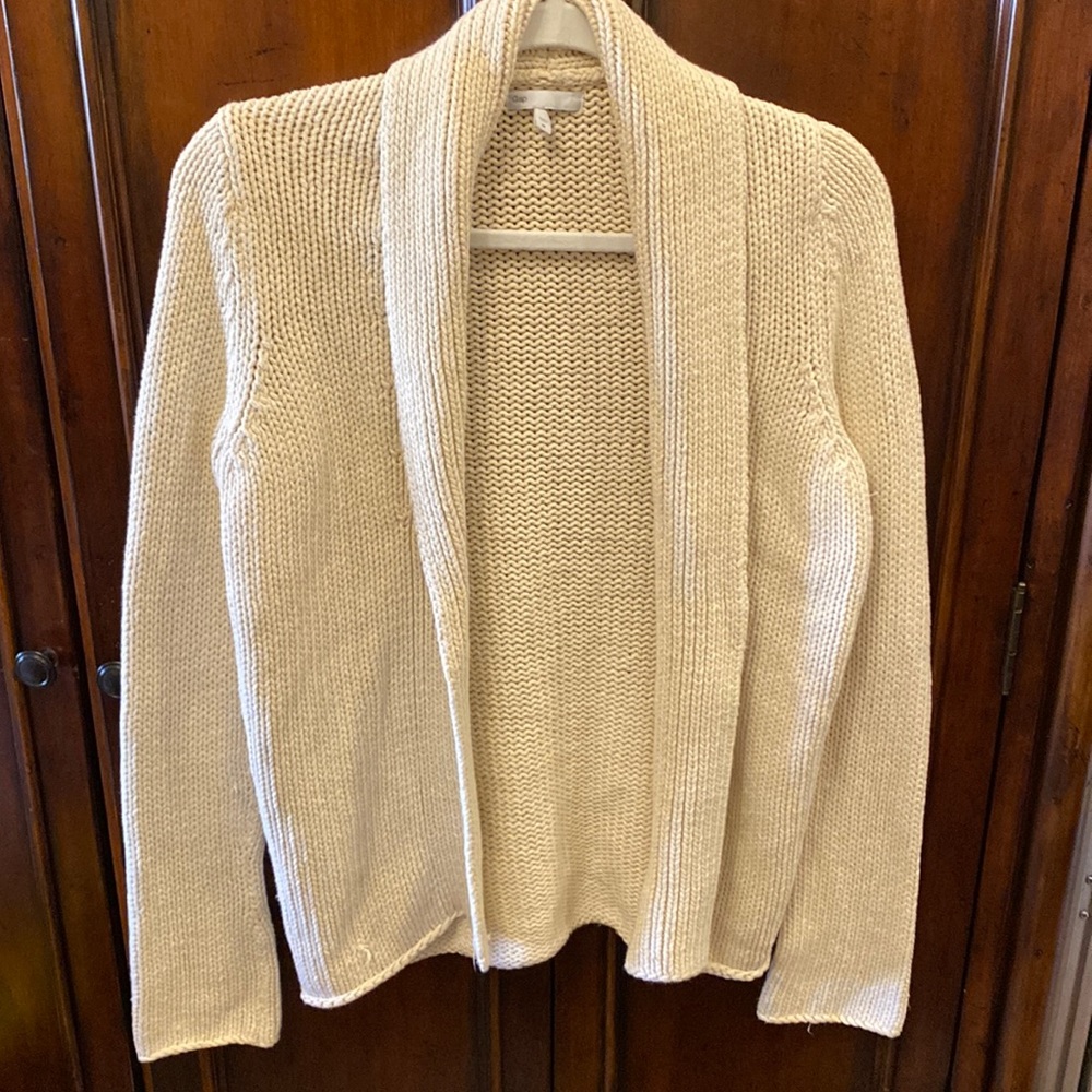 Gap heavy knit cream cardigan size medium